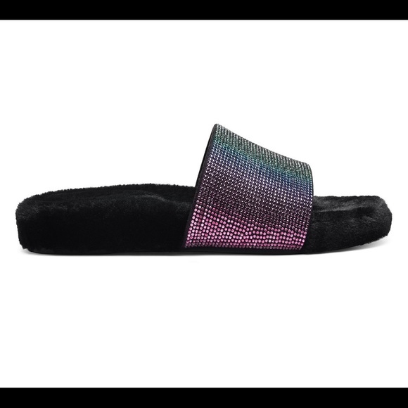 INC Feymin-Faux-Fur Slipper Slides - Picture 4 of 15